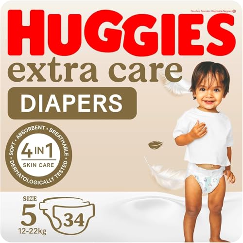 Huggies Extra Care Diapers Size 5-12-22kg 34pcs