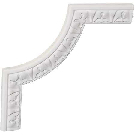 Ekena Millwork PML08X08NE-2 Nexus Acanthus Leaf Panel Molding Corner, 8-Inch x 8-Inch x 1/2-Inch