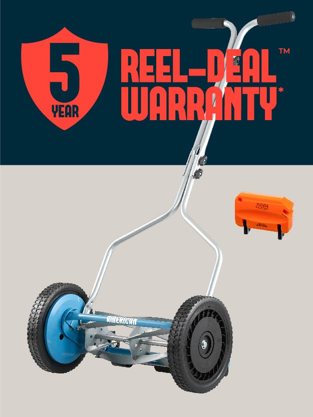 Image of American Lawn Mower 1304-14SK2 14-Inch 5-Blade Reel Mower with Sharpener