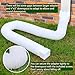 2 Pack Rain Gutter Downspout Extensions, Upgraded Flexible Drain Down Spout Extender for Rain Water Drainage, Each Extendable from 20
