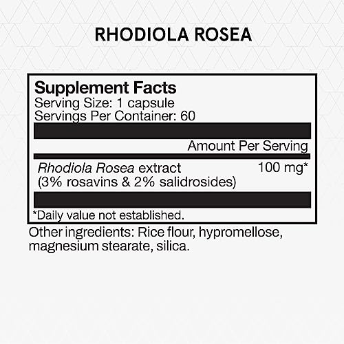 Momentous Rhodiola Rosea Supplement - Adaptogen Supplement for Cognition, Fatigue, & Stress Support - Rhodiola Rosea Root Extract - NSF Certified for Sport - GMO- & Gluten-Free - Vegan - 60 Servings - Image 3