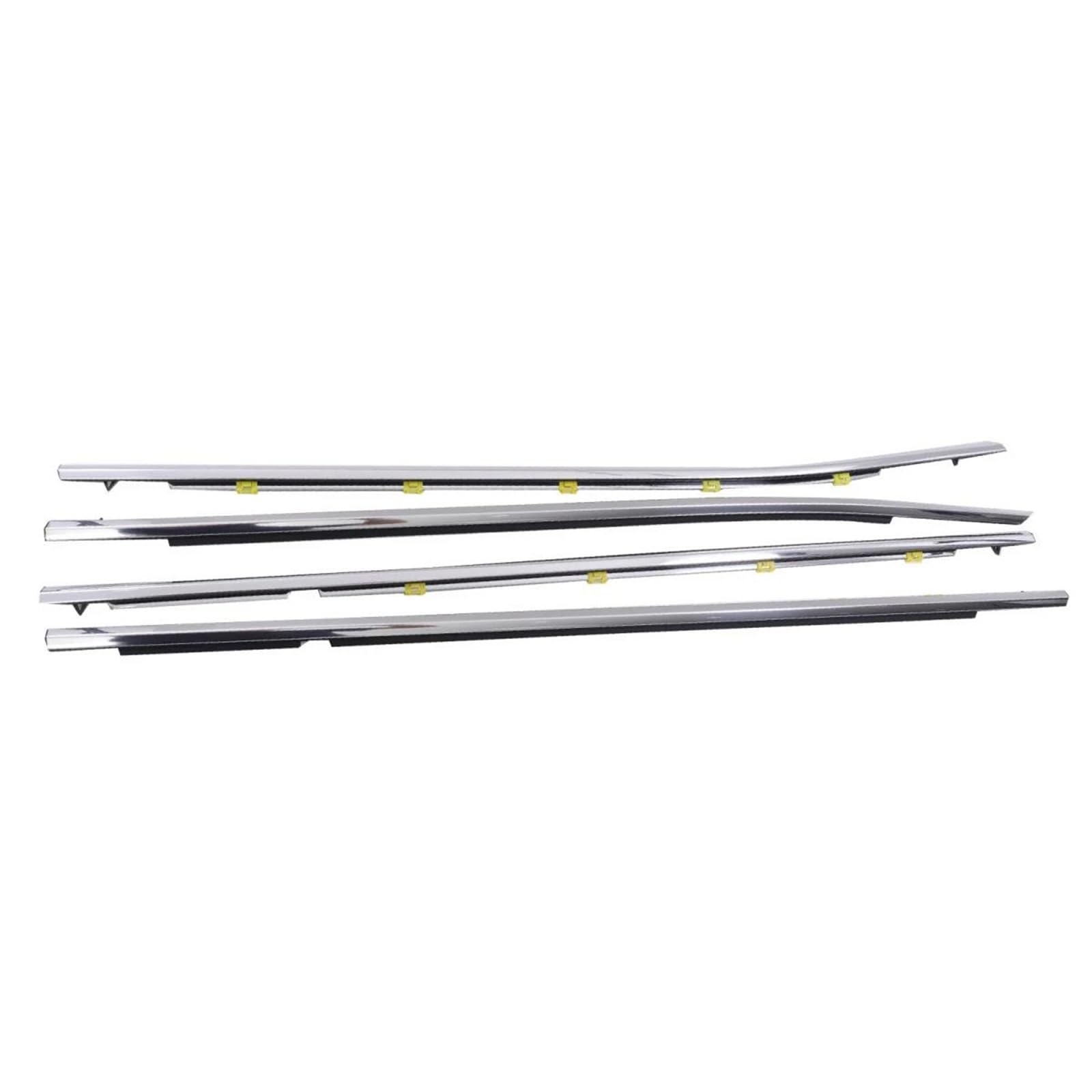 Car Window Rubber Seal for Toyota for Highlander 2022 4Pcs Chrome Car Weatherstrip Window Moulding Trim Window Weatherstrip