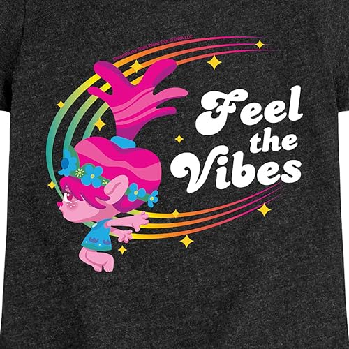 Trolls - Feel The Vibes Poppy - Toddler & Youth Girls Short Sleeve Graphic T-Shirt3