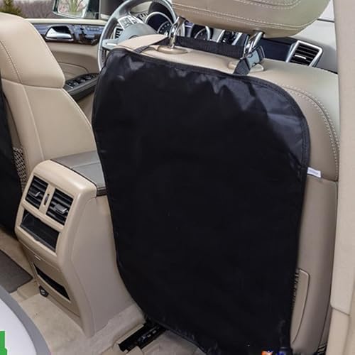 Laluky 2 Stück Rückenlehnenschutz Auto Sitzschutz Wasserdichte, Auto RüCkenlehne Kinder, 420D Oxford Schutz Rückseite Anti-Schmutzig für Vordersitze Autositz Rückseite