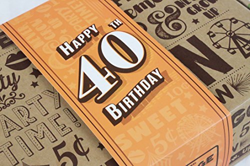 Vintage Candy Co. Retro Birthday Candy Gift Boxes - Assorted Nostalgia Candies Variety From Past Decades - Perfect Bday Care Package Gifts For Women, Men, Girl, Boy, Student, Client, Employee (40Th, Epic) #TOP7