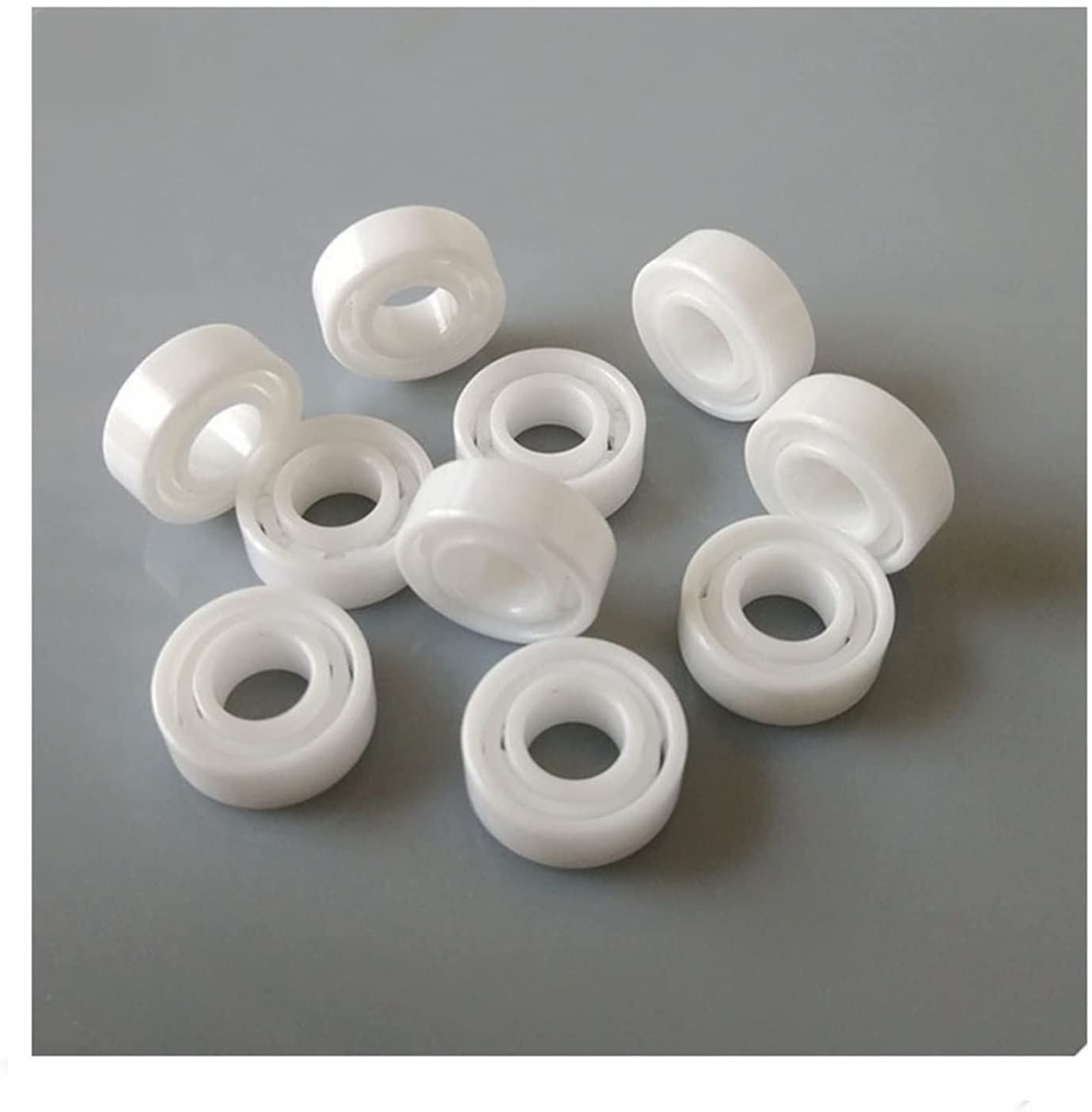 DAHSLNWKN 10Pcs 623 Full Ceramic Ball Bearings ZRO2 3x10x4mm CZMR103 Fishing Reel Bearing MR103