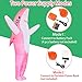 Poptrend Adults Inflatable Halloween Costumes Blow Up Pink Shark Costume for Halloween, Birthday Gift Cos Play Party (Pink Shark Costume)