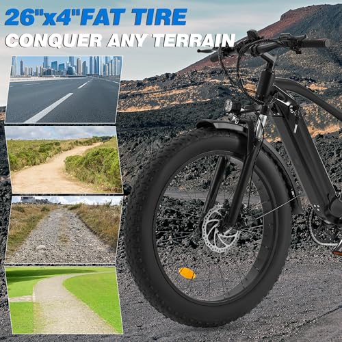 Electric Bike for Adults,1500/3000W Motor, 26″ Fat Tire