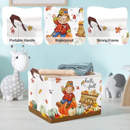 Clastylepumpkinturkeygiftbasketlargemapleleafscarecrowcartfallbasketfarmharveststoragebinforclothestoybook Urban Country Home Decor Clastyle pumpkin turkey gift basket large maple leaf scarecrow cart fall basket farm harvest storage bin for clothes toy book urban country home decor