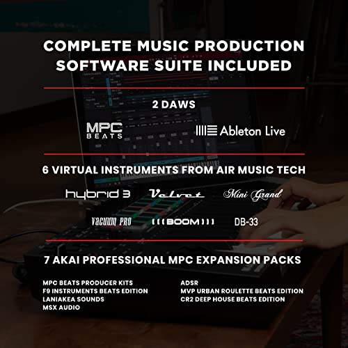 M-Audio Oxygen Pro 25 – 25 Key Usb Midi Keyboard Controller With Beat Pads, Midi Assignable Knobs & Buttons And Software Suite Included,Black #TOP6