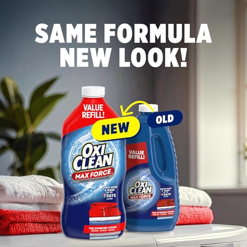 Image of OxiClean Max Force Laundry Stain Remover Spray Refill, 48 fl oz