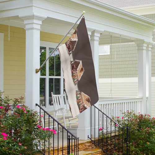 Drapeau de jardin pain d'épices imperméable qui ne décolore pas