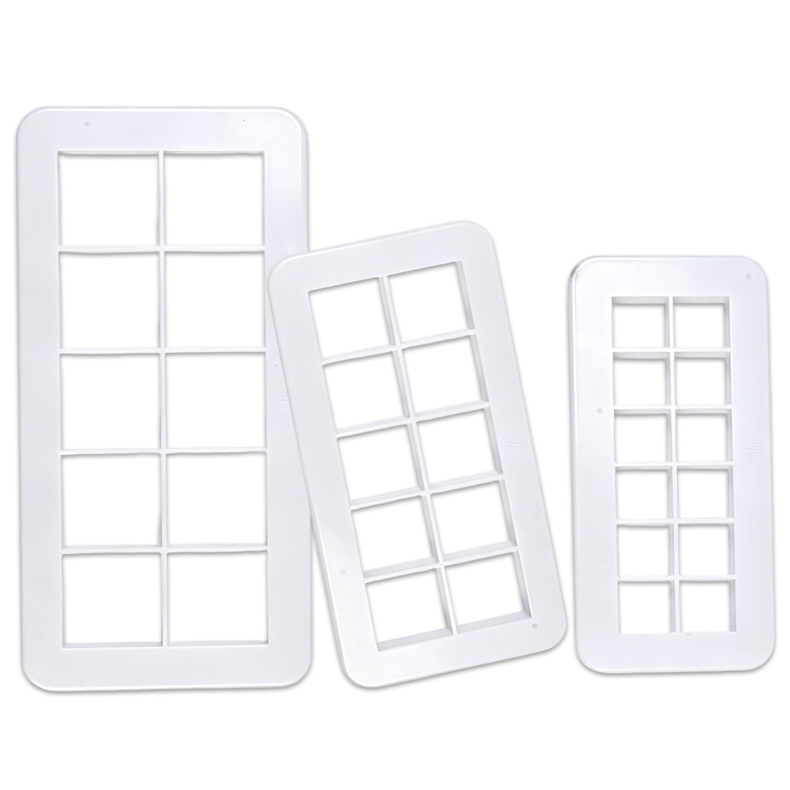 3 Pcs Square Cookie Cutter Set, Geometric Fondant Cutters