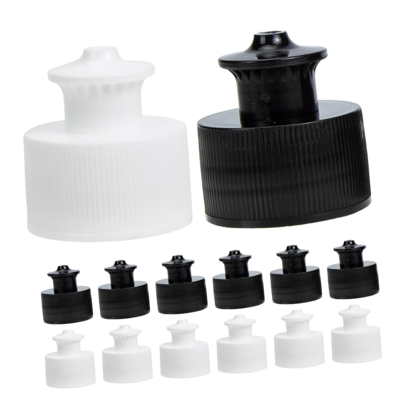 Milisten 20Pcs Sports Pull Cover Mineral Water Caps Leakproof Push Pull Top Bottle Lids for Hiking Travel and Outdoor Activities