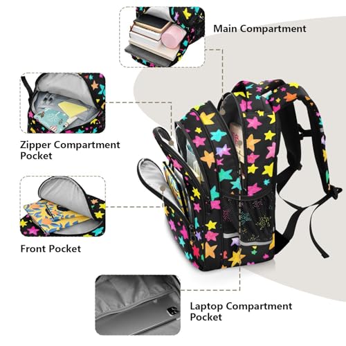 Sac à dos école étoiles noires pour accompagner la rentrée des classes