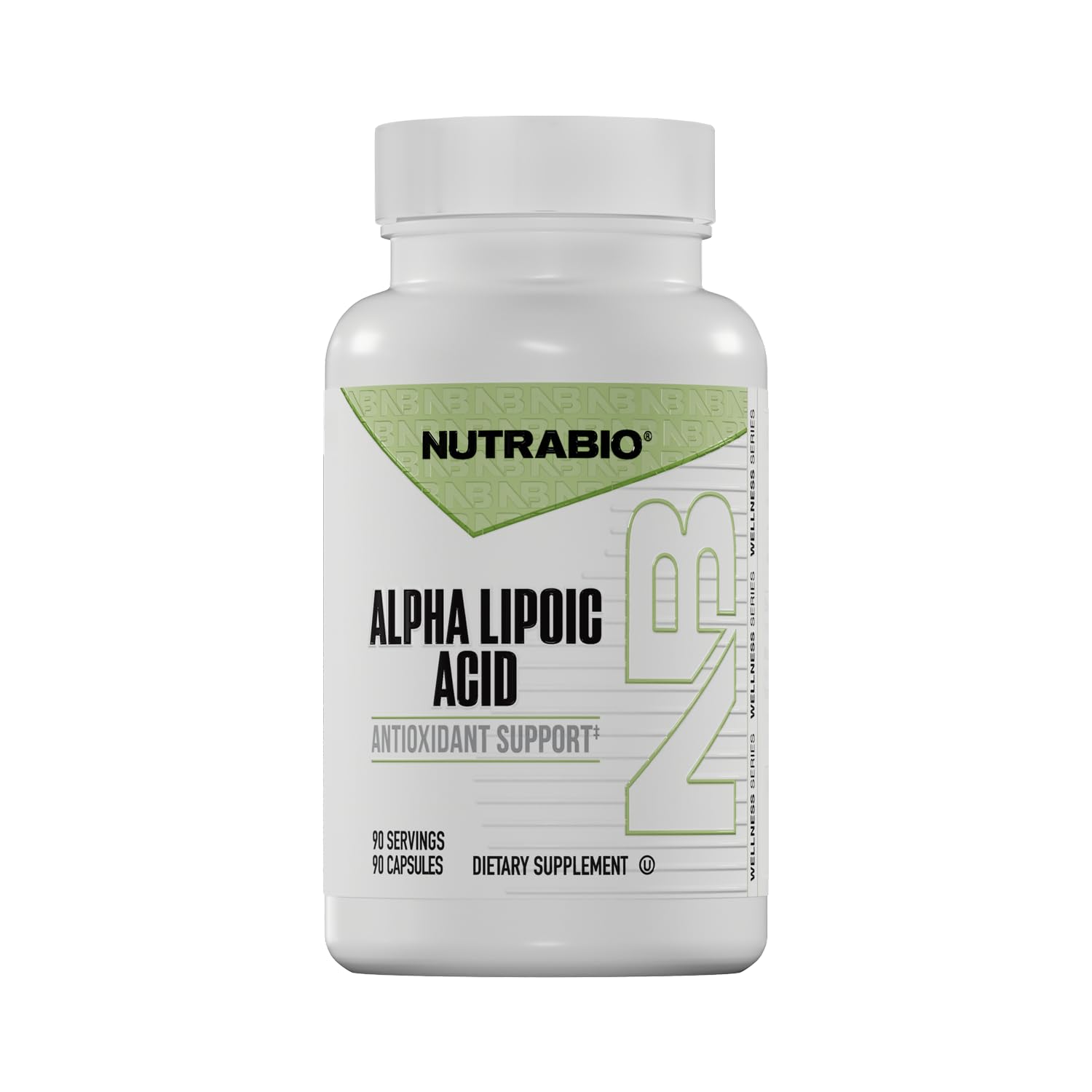 NutraBio Alpha Lipoic Acid (ALA) Supplement, 300mg, 90 Capsules