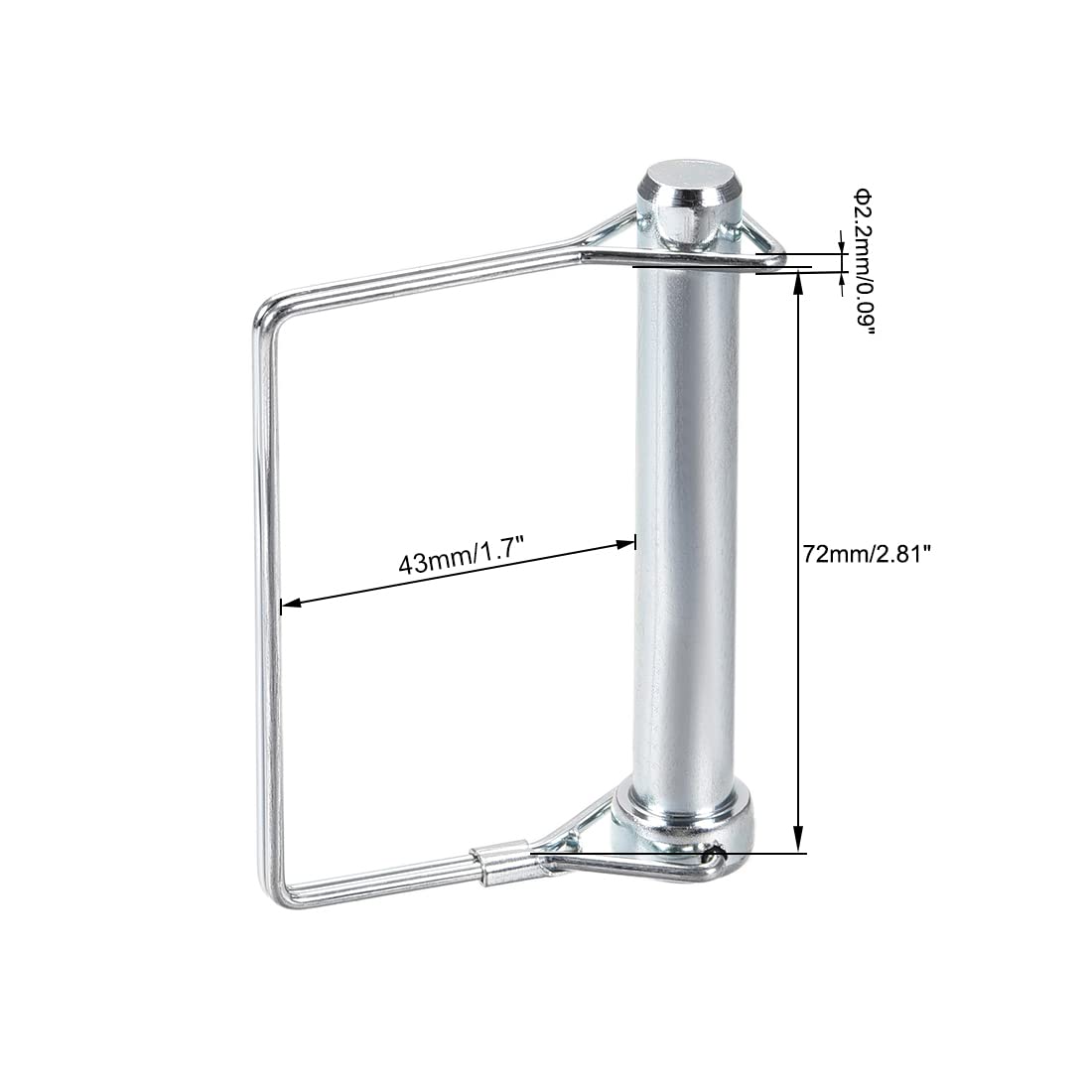 4 Stück Splinte M10 10x80mm - Sicherungsstifte Für Garten & Landwirtschaft