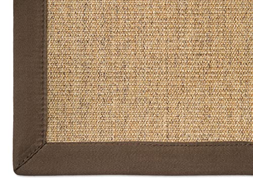 Astra Sisal Teppich Manaus mit Bordüre Farbe Cognac Coffee 100% Sisal - 18 Größen, Größe:...
