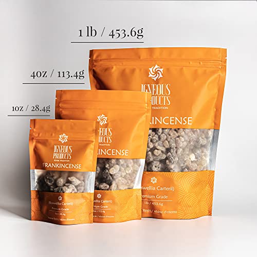Frankincense Resin by Igneous Products - 2024 Harvested High Grade Frankincense Incense (1 oz / 28.34 Grams) of Somalia - ???? ????? ?????? | Church Incense | Luban | Incienso De Iglesia