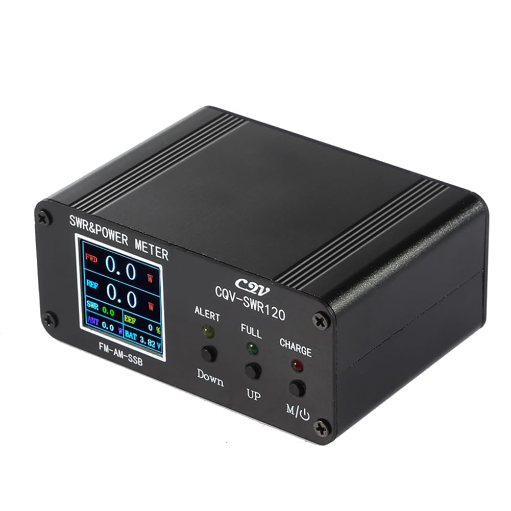 CQV-SWR120 120 W SWR e Stazionario Misuratore di Potenza Funzione di Allarme Stazionario Alta Schermo HD A Colori 240 X 240