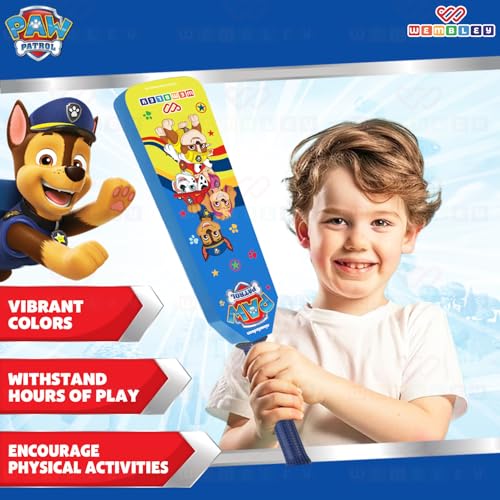 Image of Wembley Paw Patrol Bat Ball Set for Kids | Made from Premium EVA Foam | Lightweight Bat with Ball | Indoor & Outdoor Bat Ball for Kids 2+ Years | Birthday Gift for Kids (Paw Family)