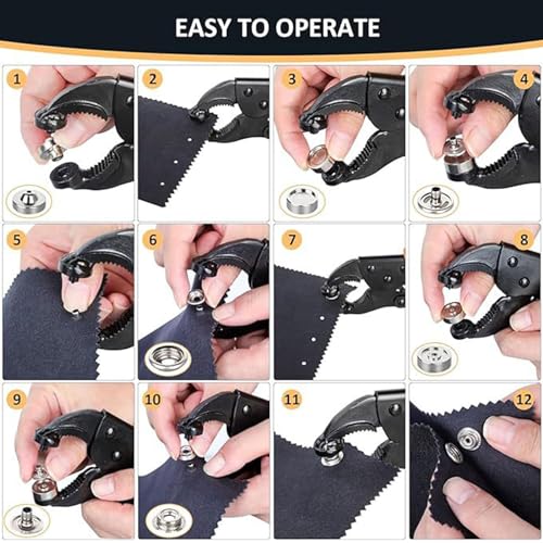 Outil réglable snap install bâche cuir et fermeture