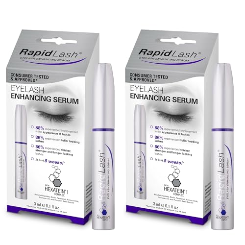 RapidLash Duo Bundle Eyelash Enhancing Serum Hexatein 1 Complex 3 ml (Pack of 2)