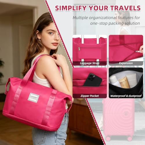 Image of LARVENDER Luggage Sets 5 Piece Set Suitcase Hardshell Expandable Carry On | ABS+PC, Suitcase Set for Women, Spinner Wheels, Durability, Lightweight, Telescopic Handle, Family Travel Luggage Set