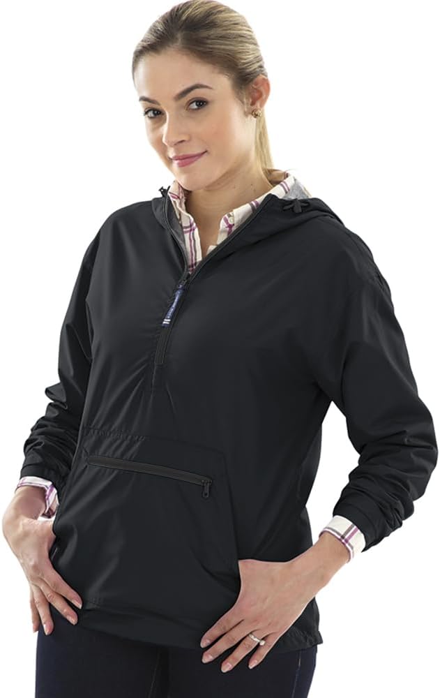 Charles River Apparel Women’s Chatham Anorak, Lightweight Wind & Water-Resistant Windbreaker Jacket with Jersey Linin