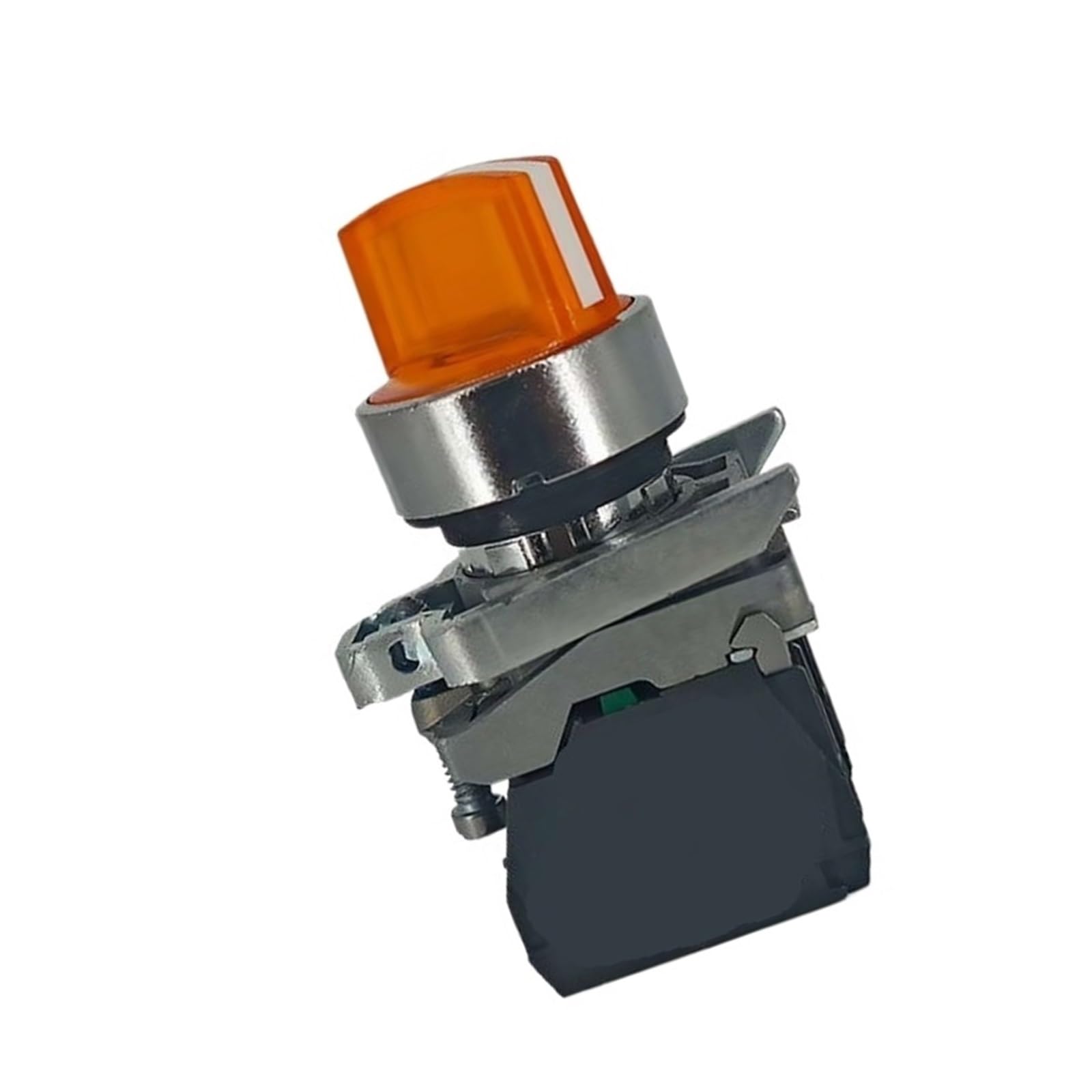 Selector switch XB4BK135B3 orange three position 2NO 24V Ø22 for industrial control