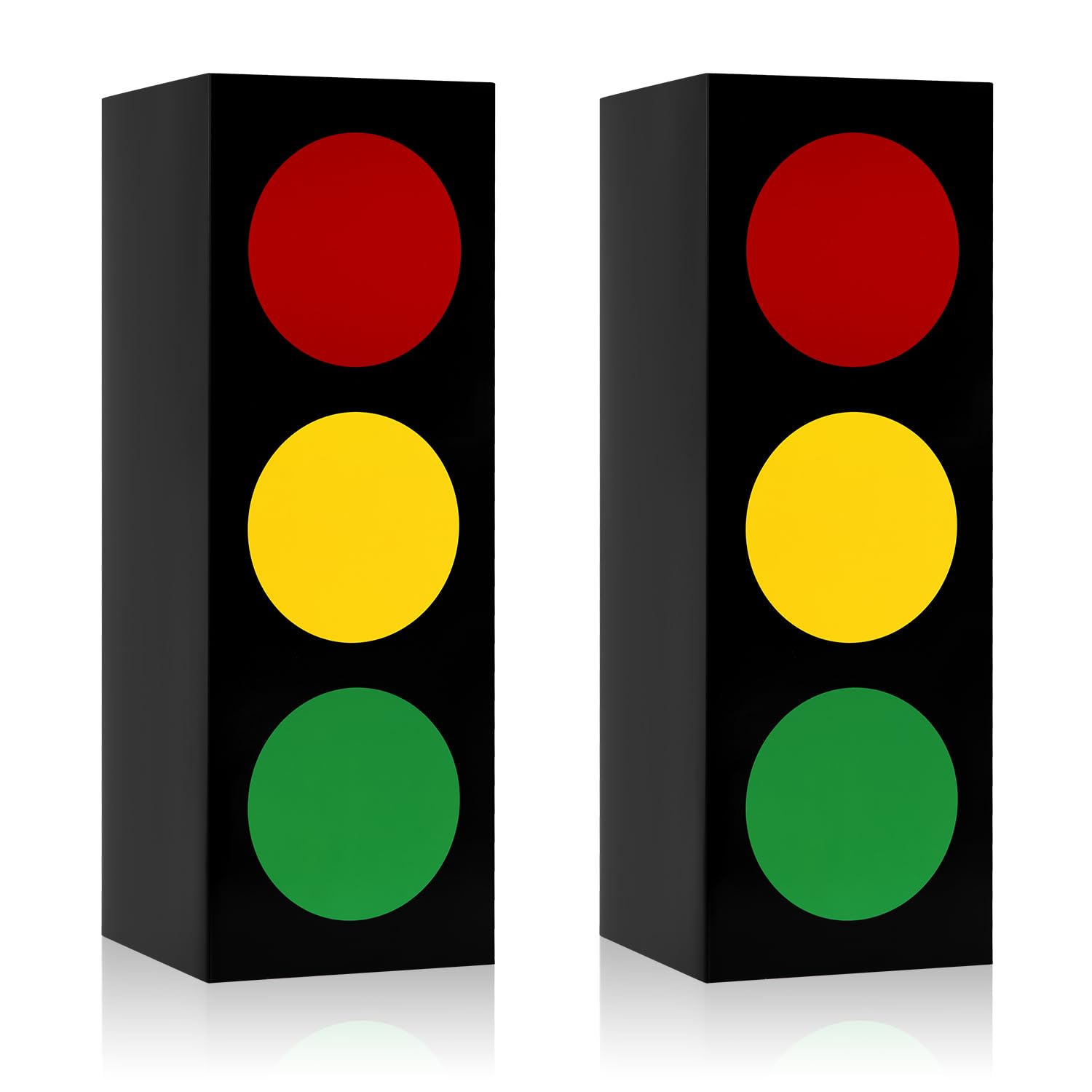 2pcs Traffic Light Favor Boxes for Kids, Creative Traffic Light Lamp Gift Boxes Funny Traffic Light Signs Table Centerpieces Present Boxes for Boys Girls Car Toy Themed Birthday Party Decorations