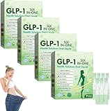 4Stück GLP-1 SIX-IN-ONE Health Solution Oral Liquid,GLP-1 Tropfen, Professional Glp-1 Orale Flüssigkeit, Natürliche pflanzlichen Extrakten, für Frauen und Männer