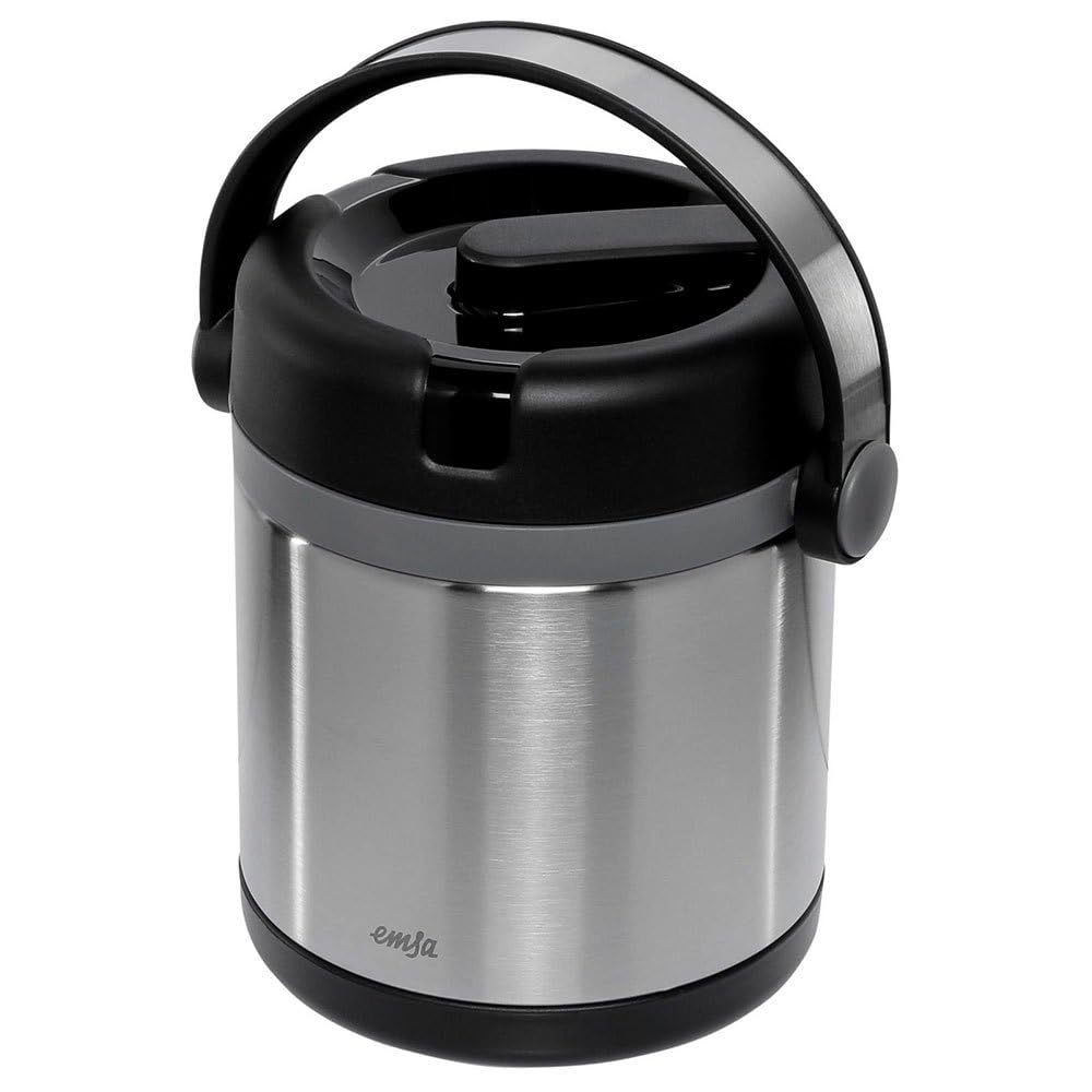 Emsa 509244 Mobility Contenitore per Alimenti, Nero/Antracite, 1.2 l