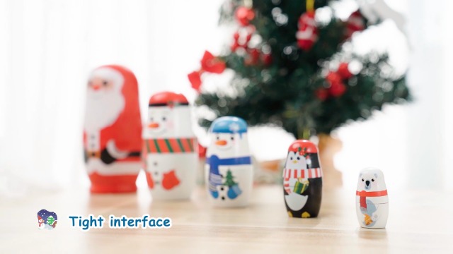 Christmas Wooden Stacking Doll Christmas Russian Matryoshka Doll s