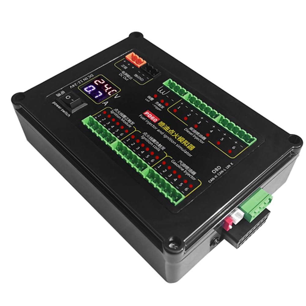 PD60 Fuel Injection Ignition Simulator, PD60 Fuel Injection Ignition Simulator ECU Maintenance Platform Testing Equipment for Gasoline and Derv Vehicle Computer Board