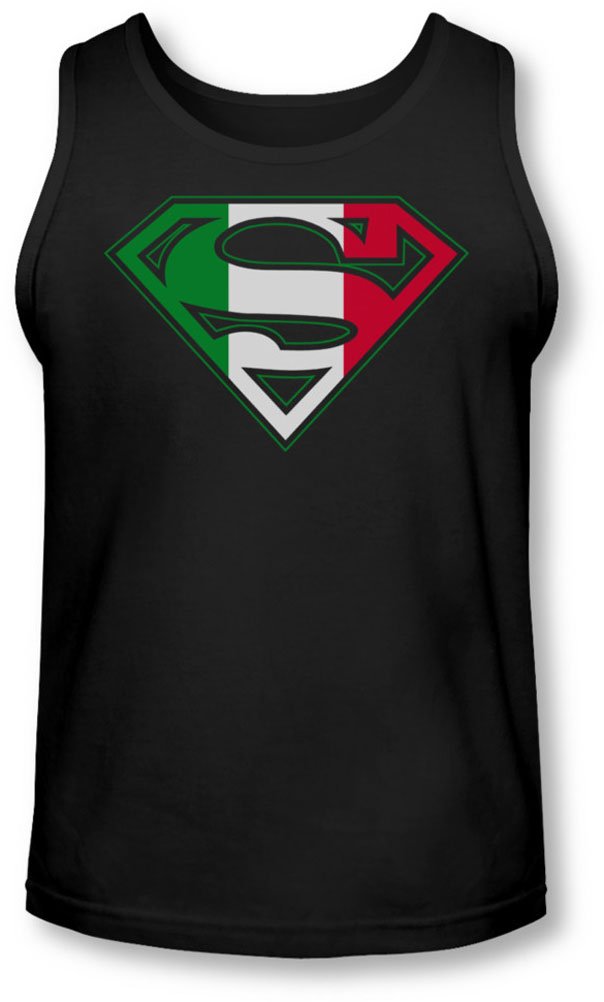 Superman – uomo Italian Shield tank-top Black Small