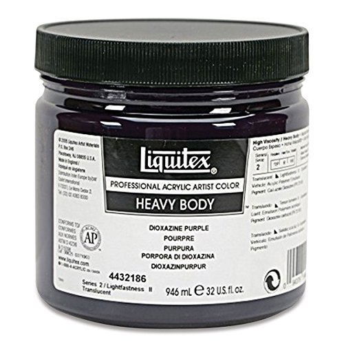 Image of Liquitex Professional Heavy Body Acrylic Paint 32-oz jar, Dioxazine Purple