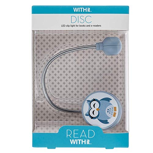 Withit Clip On Book Light –Sleepy Owl– Led Reading Light For Books And Ebooks, Reduced Glare, Portable And Lightweight, Cute Bookmark Light For Kids And Adults, Batteries Included #TOP5