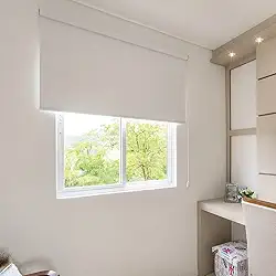 Cortina Persiana Rolo Branco (1,30Larg x 1,30 Alt) Blackout VEDA 100% A LUZ QUEIMA DE ESTOQUE