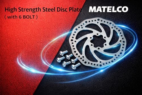 Image of Matelco Bicycle Front Disc Break Set Thradless for All Bikes Cycle Stainless Steel Kit