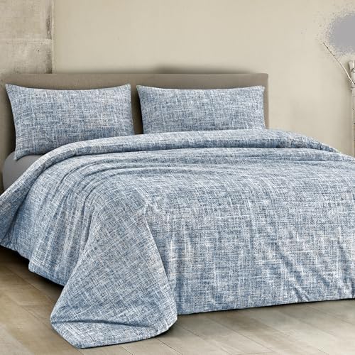 Dorian Home - Set Copripiumino Matrimoniale 250x210 con Sacco Copri Piumino Cotone 100% Puro