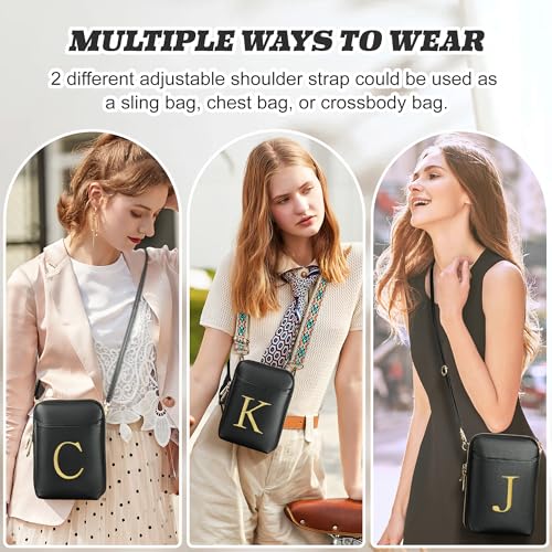 YOOLIFE Mothers Day Gifts - RFID Blocking Crossbody Bags for Women Small Initial Sling Bag Personalized Gifts for Women4