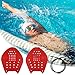 NQEUEPN Swimming Paddle Hands, Swimming Paddles Equipment Lightweight Swim Training Paddles with Adjustable Straps Swim Hand Fins Swim Paddles for Lap Swimming Freestyle Butterfly Women and Men (Red)
