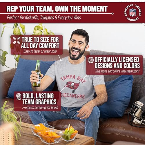 Image of NFL Gameday Cotton Blend T-Shirt for Men and Women - Licensed