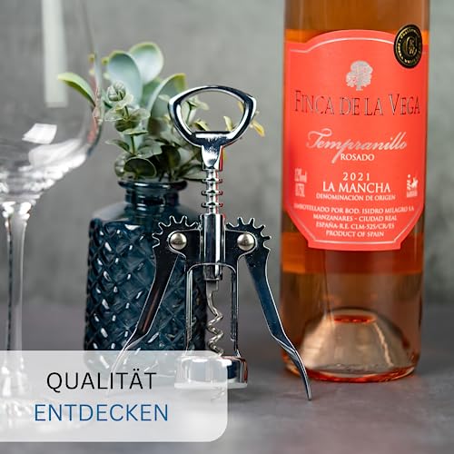 Foto von Westmark Hebelkorkenzieher mit Kapselheber und Wendel mit Seele, Stahl, Verchromt, 60202270, 17.3 x 6.3 x 3.7 cm