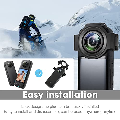 Upgrade Lens Guard for Insta360 One X3, Dustproof Tempered Glass Waterproof High Transparency Lens Cap - Image 4