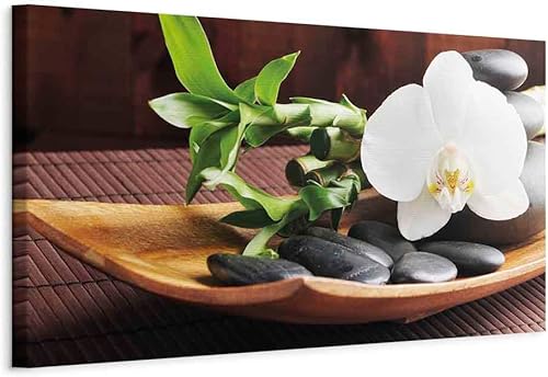 Miniatura 22 de artgeist Lienzo decorativo para pared, diseño de spa zen, 59 x 20 pulgadas, 1 unidad, decoración del hogar, cuadro estirado enmarcado, pintura