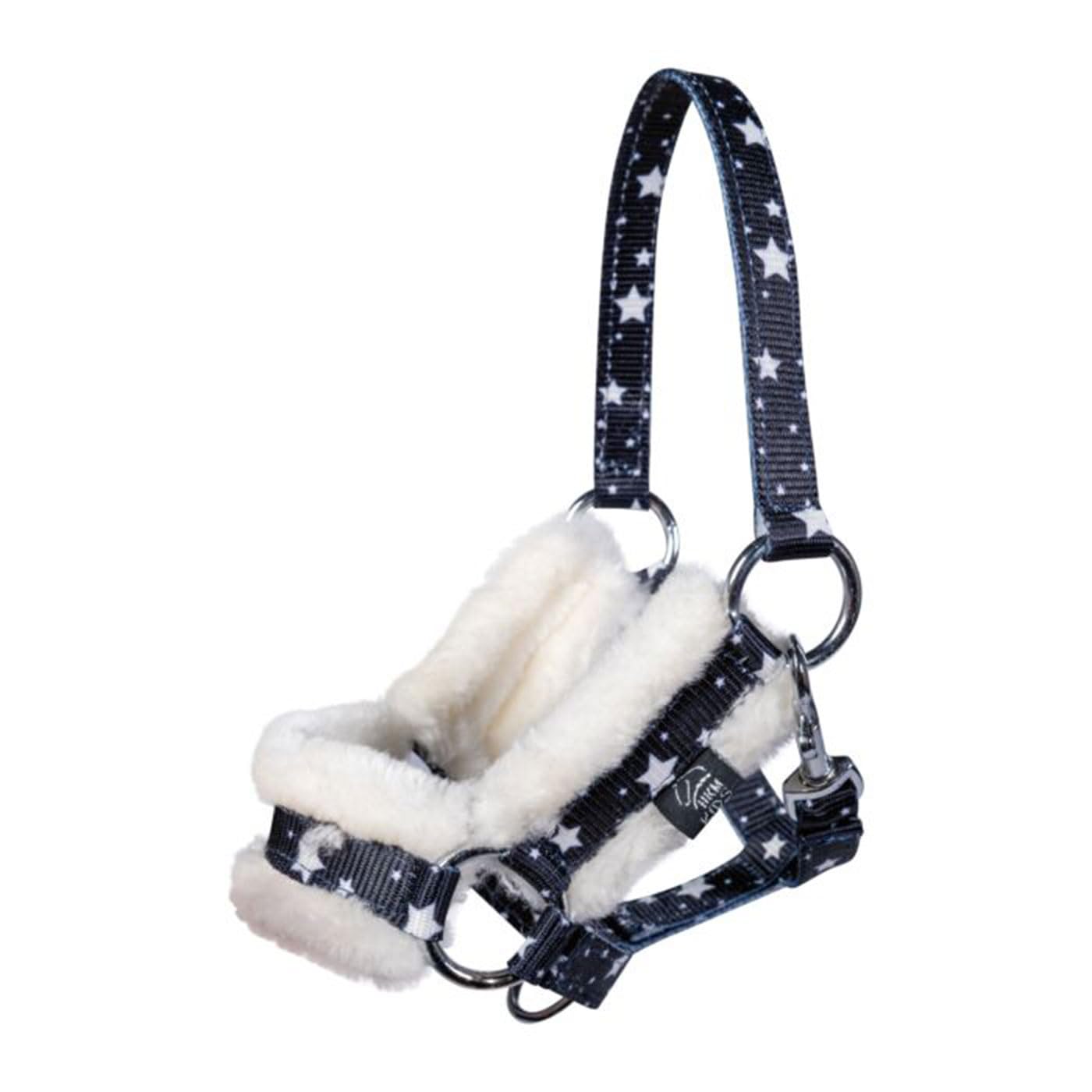 Brama West Hobby Horsing Komplettset – Halfter, Strick, Decke & Fliegenhaube für Steckenpferd - inkl. Überraschungs-Stirnband (Stern)