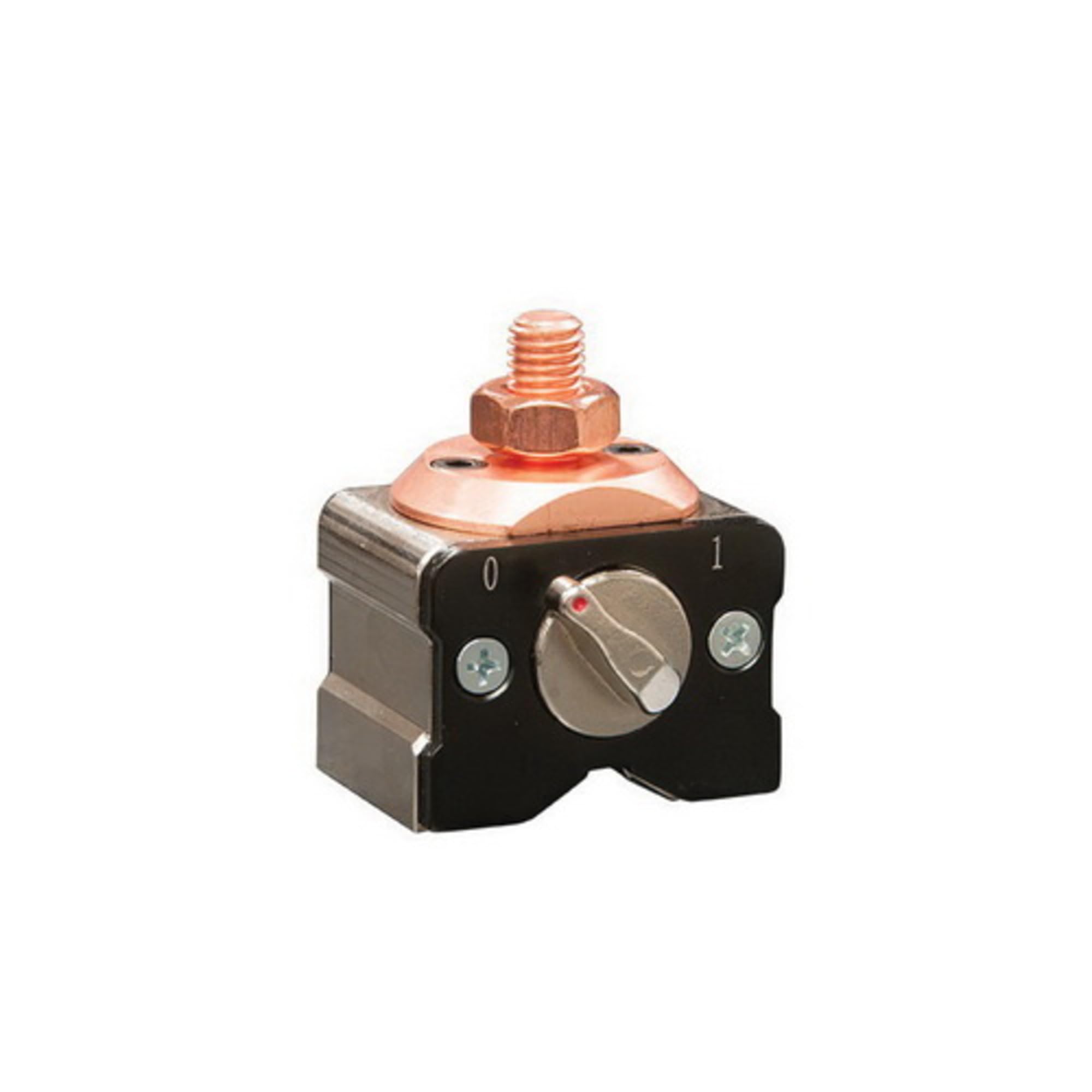 PowerBase, Grounding Magnet, 300A @ 60% Duty Cycle, 44 LBS Magnetic Force, On/Off Switch, Machined V Surface, Copper Connector Stud, GM203, Strong Hand Tools