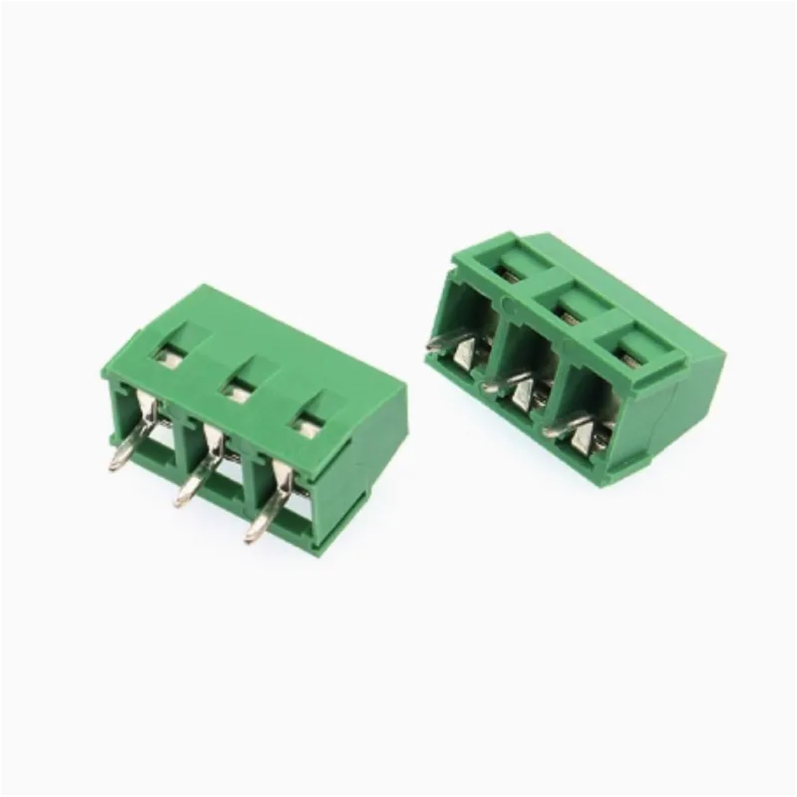 Lot de 100 borniers à vis KF127 5,0/5,08 mm KF127-2P KF127-3P, connecteurs PCB à 2 ou 3 broches(2P)